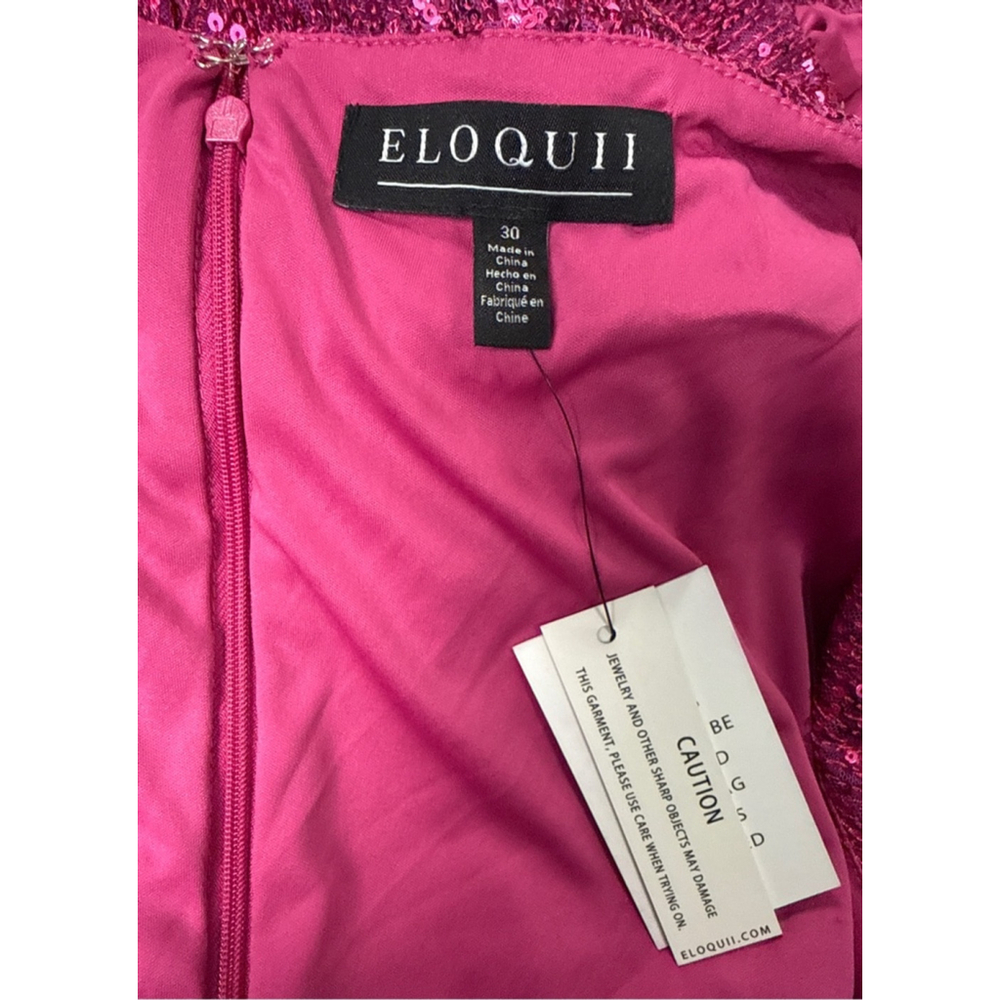 Women's ELOQUII Pink Sequin Long Sleeve Dress Plus Size 30 - Picture 7 of 8